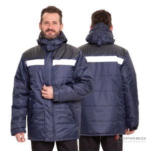 Куртка мужская утеплённая «Эльбрус-2019» сине-серая