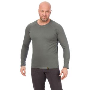 Лонгслив Класик, цв.серо-хаки тк.хлопок //ОРИОН