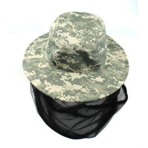 Панама-накомарник с кольцом Антигнус, цв.светлый пиксель, тк.рип-стоп //Huntsman