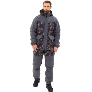 Костюм АО демисезон Горка-Люкс, цв.серый, тк.исландия //Huntsman