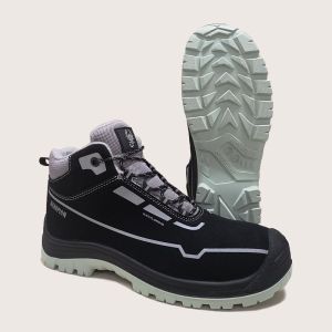 Ботинки зима 2202ПК, черные, микрофибра, флис, ПУ/ТПУ /СК