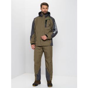Костюм АО демисезон Орегон, цв.хаки/серый, тк.Breathable //Huntsman