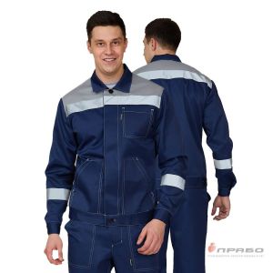 Костюм мужской «Пантеон СОП» синий/серый (куртка и брюки)