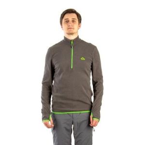 Толстовка АО Тахо, цв.серый/зелен., тк.флис