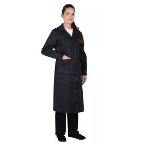 Халат женский бязь ГОСТ цв.черный 004
