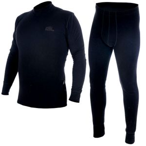 Термобелье Шутер, легкое, цв.черный, тк.хлопок, комплект //ХСН