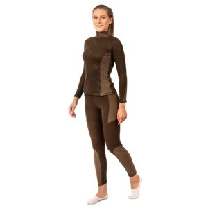 Термобелье женское Ирида, теплое, цв.коричневый, тк.флис сэндвич, комплект //PRIDE
