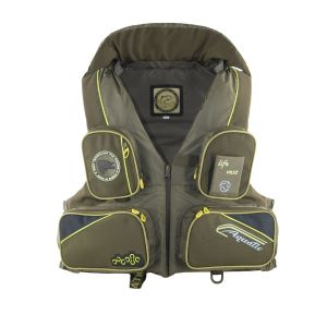 Жилет страховочный ЖС-01 с воротником, цв.хаки //Aquatic