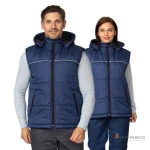 Жилет утепленный Кама, цв.т.синий