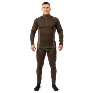 Термобелье Хатсан, супер теплое, цв.коричневый, тк.флис сэндвич, комплект //PRIDE