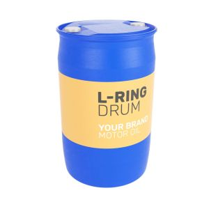 Бочка 2 пробки, 227л, пластик, цв. синий //L-Ring