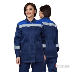 Костюм женский «Пантеон» серый/красный (куртка и брюки)