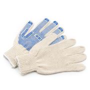 Перчатки П010, хб/пэ/ПВХ, кл.вязки 7,5, 46-48 гр, 5-ти нитка (1/10/250)